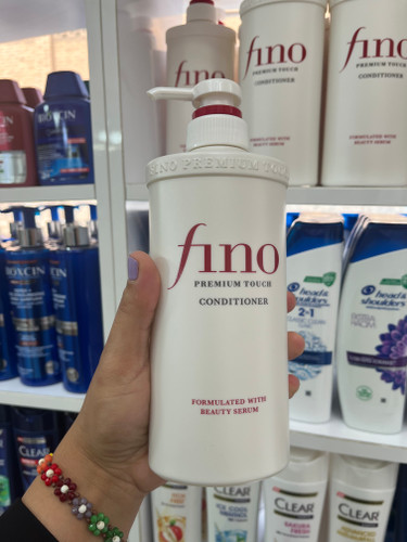 کاندیشنر (نرمکننده) تخصصی فینو (fino) مدل Premium Touch محصول شیسیدو ژاپن - حجم 550میلیلیتر (ترمیمکننده عمیق و نرمکننده فوری)