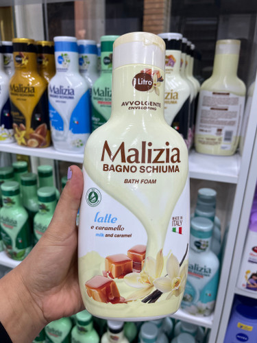 شامپو بدن کرمی مالیزیا (Malizia) مدل Latte e Caramello (شیر و کارامل) حجم ۱۰۰۰ میلیلیتر - اصل ایتا