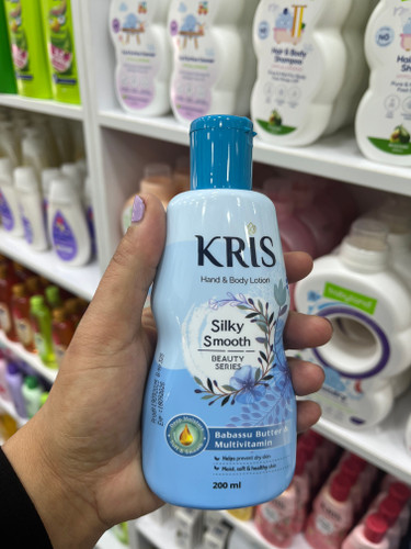 لوسیون آبرسان دست و بدن کریس (KRIS) سری Beauty – کره باباسو و مولتیویتامین (A، E و F)