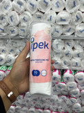 پد پنبهای پاککننده آرایش ایپک (İpek) مدل Pure 100% Cotton - لبههای دوخته شده -150 عددی